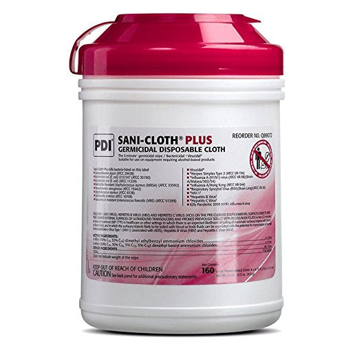 PDI Q89072 Sani-Cloth Plus Large Disinfectant Wipes 6 PDI Q89072 Sani-Cloth Plus Large Disinfectant Wipes 6
